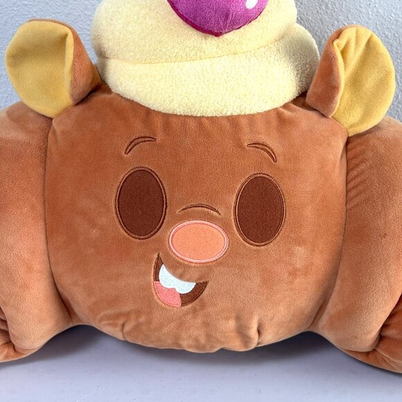 Disney Munchlings Emile Strawberry Croissant Ratatouille 17" Plush Brown - Picture 2 of 10